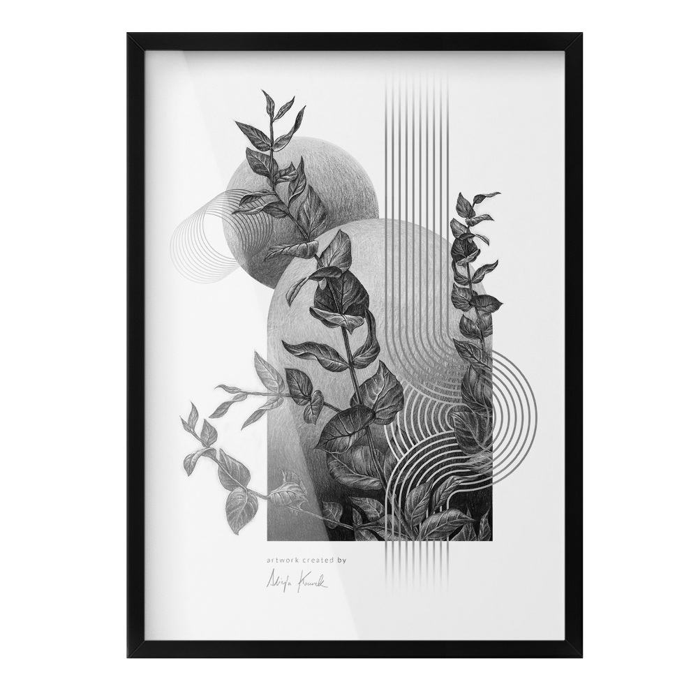 Fotorámček na stenu čierna 50x70 cm