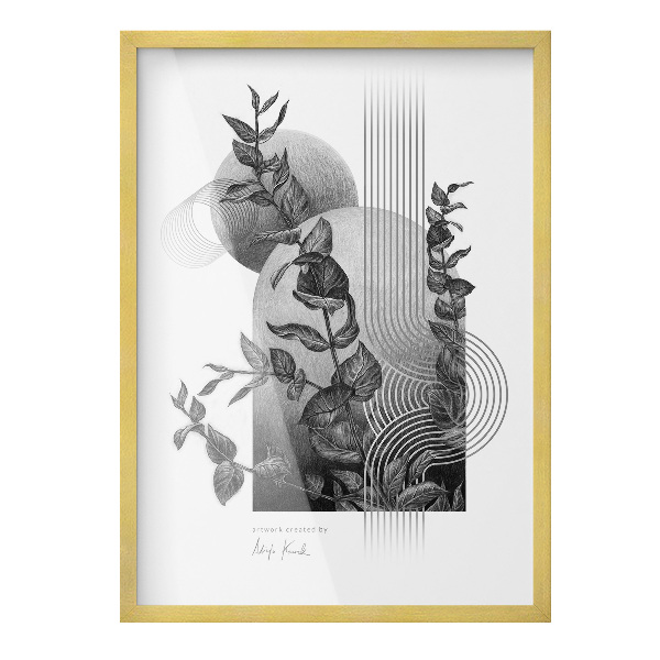 Fotorámček na stenu zlatá 50x70 cm