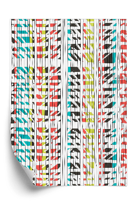 Tapeta Abstraktný vzor retro farby pruhov