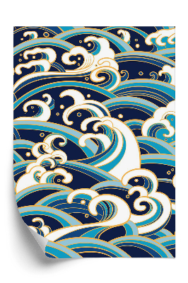 Tapeta na stenu Vzor s vodnými vlnami