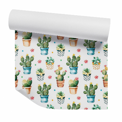 Tapeta Kaktusy v ozdobných kvetináčoch