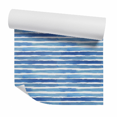 Tapeta na stenu Vodorovné modré pruhy