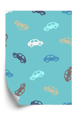 Tapeta Autá na modrom pozadí