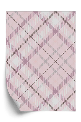 Tapeta Fialový škótsky károvaný vzor