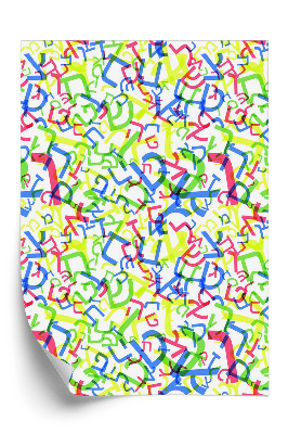 Tapeta na stenu Vzor hebrejskej abecedy