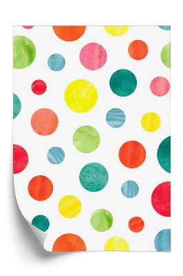 Tapeta na stenu Farebný vzor bodiek