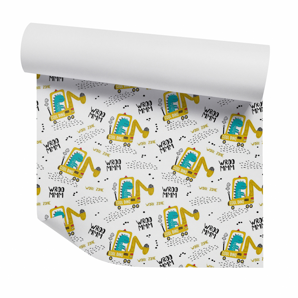 Tapeta Veselá stavba dinosaura