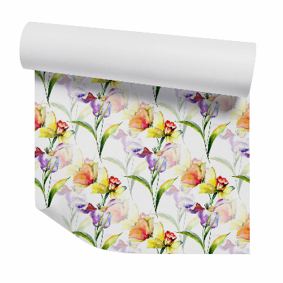 Tapeta na stenu Farebné rozkvitnuté kvety