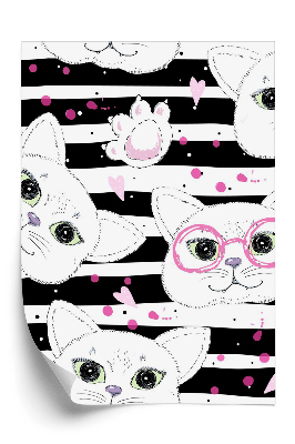 Tapeta Roztomilé tváre mačičiek