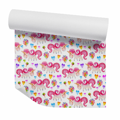 Tapeta na stenu Cukríky a rozprávkové jednorožce