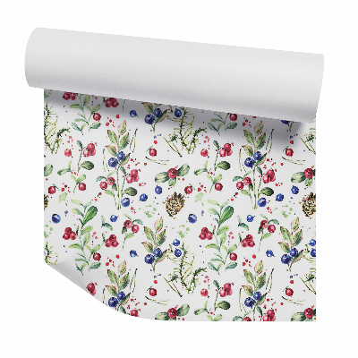 Tapeta na stenu Akvarelové brusnice na vetvičkách