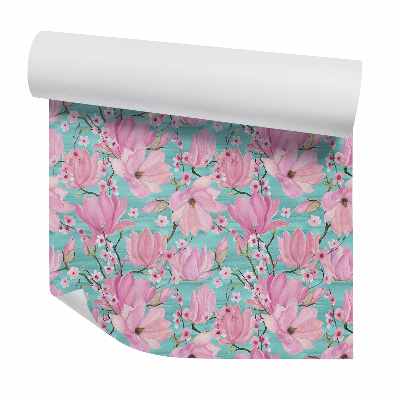 Tapeta na stenu Ružové kvety magnólie na konároch