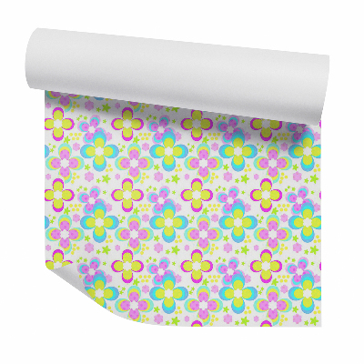 Tapeta na stenu Farebná abstrakcia kvetov