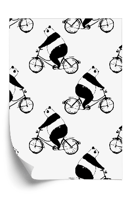 Tapeta Panda na bicykli