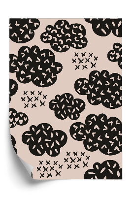 Tapeta Oblaky na béžovom pozadí