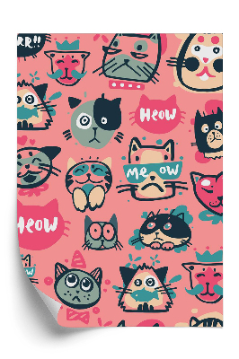 Tapeta Hipster mačacie tváre