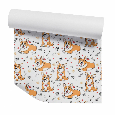 Tapeta na stenu Srdcia z lásky Corgie