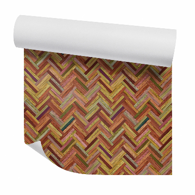 Tapeta na stenu Vyblednuté hnedé drevené panely