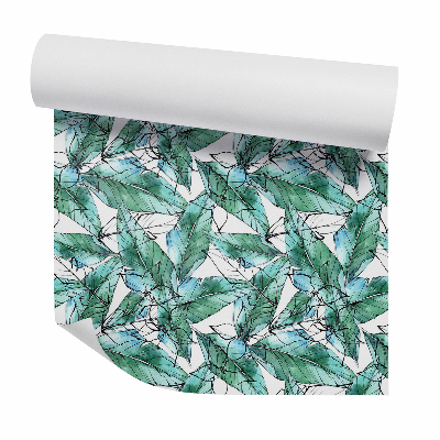 Tapeta na stenu Náčrty zelených dekoratívnych rastlín