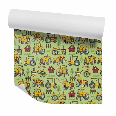 Tapeta na stenu Traktory dedina zábavné pre deti