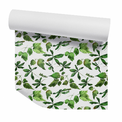 Tapeta na stenu Dekoratívne zelené listy