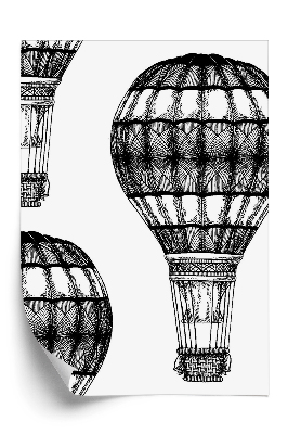 Tapeta na stenu Čierne a biele balóny