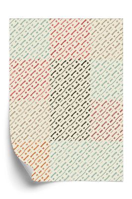 Tapeta Obrys geometrického prešívania