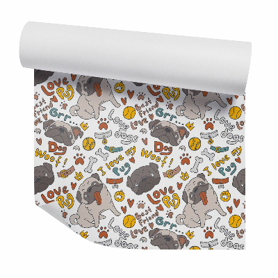 Tapeta na stenu Kreslené zábavné buldočky