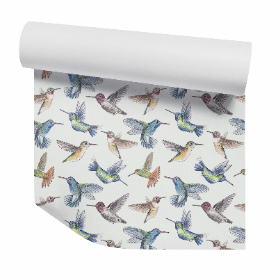 Tapeta Kolibríky akvarel