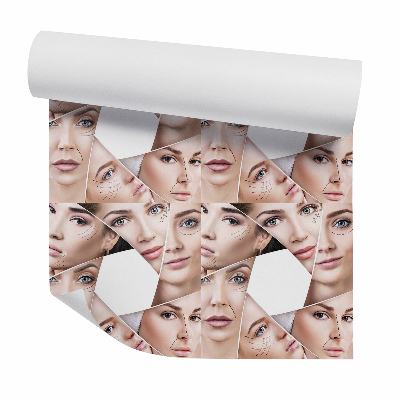 Tapeta na stenu Abstraktné tváre denné líčenie