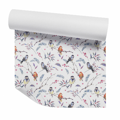 Tapeta Vtáky na vetvách jarabiny