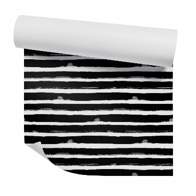 Tapeta na stenu Vodorovné čierne pruhy