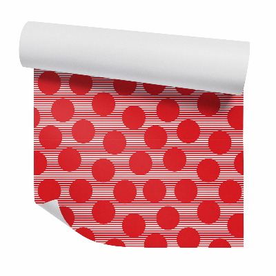 Tapeta Červené veľké bodky