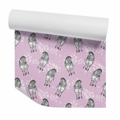 Tapeta na stenu Zebry na kvetoch