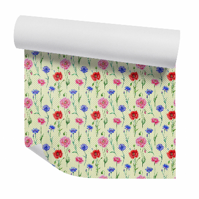 Tapeta Vysoké kvety dekoratívny vzor