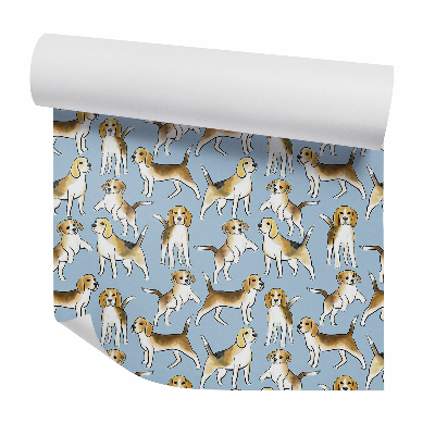 Tapeta na stenu Tancujúci psík svetlé pozadie