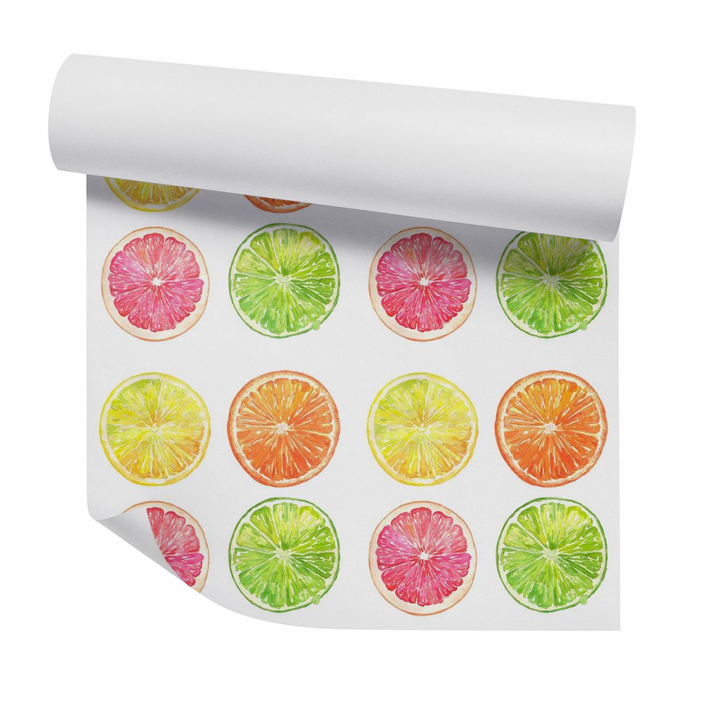 Tapeta Šťavnatá citrusová farba