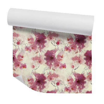 Tapeta Kvetinový abstraktný obrys