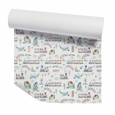 Tapeta Hračkárske koľaje a vláčiky