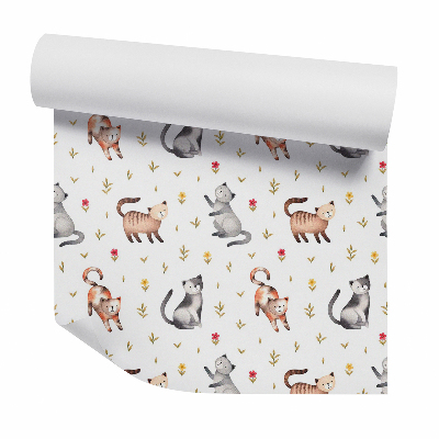 Tapeta Mačky poskakujúce v tráve