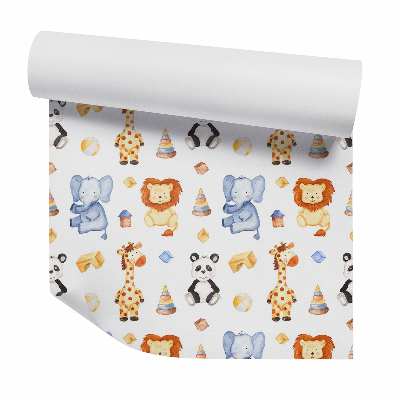 Tapeta Detské hračky na bielom pozadí