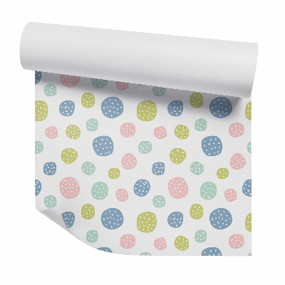 Tapeta na stenu Farebné guľôčky s bodkami detské