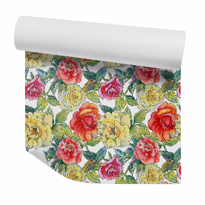 Tapeta na stenu Pestrofarebné pastelové kvety