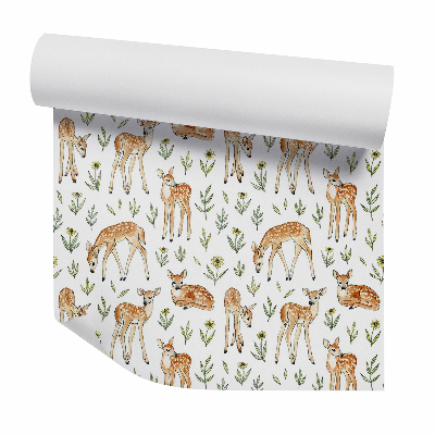 Tapeta Mladá srnka medzi rastlinami