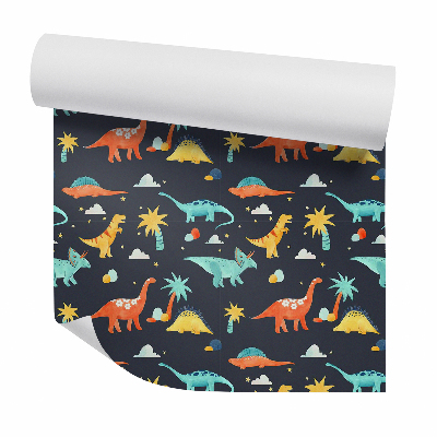 Tapeta Farebné zábavné dinosaury