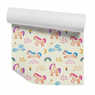 Tapeta Magickí jednorožci so srdiečkami