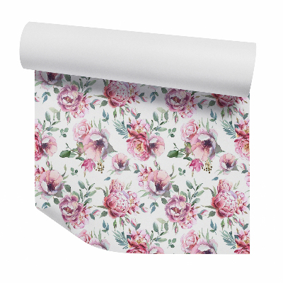 Tapeta Ružové pastelové kvety