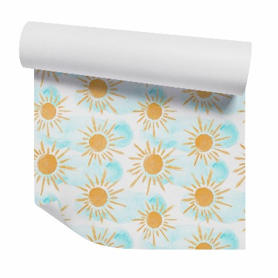 Tapeta na stenu Pastelová kresba slnka a oblakov