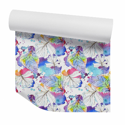 Tapeta na stenu Farebné listy umelecký neporiadok