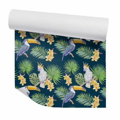 Tapeta Exotické vtáky sfarbené do tmava